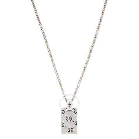 gucci sterling bamboo necklace|gucci ghost necklace in silver.